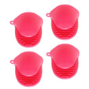 2 Pair Pot Holder Mini Oven Mitts Red Kitchen Gadgets for Microwave BBQ