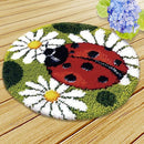 DIY Ladybug & Flower Latch Hook Craft kits for Beginners Embroidery 19.6"