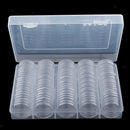 100 Round Coins Coin Storage Capsules With Protective