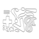 Symbol Cutting Dies Stencils Scrapbook Embossing DIY Craft Album Card Gift