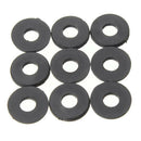 M3 x 6mm x 1mm Nylon Flat Insulating Washers Gaskets Spacers Black 200PCS