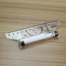 Metric Squares Angles Parallel Multi-purpose Drawing Rolling Ruler Tool P BWR