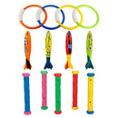 13 Pack Dive Pool Toys Blaster Torpedo Dive Ring and Diving Rod Pool Dive T