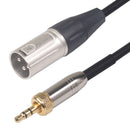3.5mm TRS Male to XLR Male Cable for Wireless Microphone Receiver Camcorder