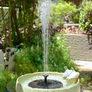 Solar Power Fountain Submersible Water Pump with Filters Panel Pond Pool 190L/h