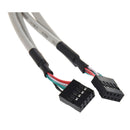 MainBoard 4 Port USB 2.0 to 9 Pin Header Bracket Extension Cable