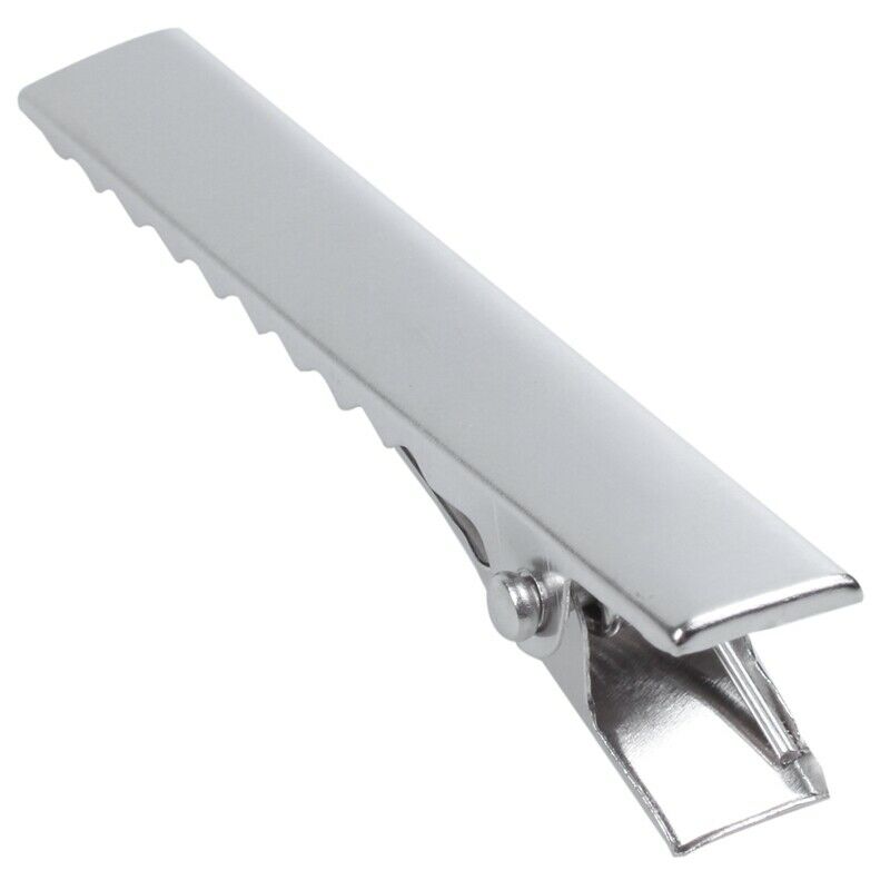 50 ALLIGATOR HAIR TEETH CLIPS 45MM HAIR SECTIONING CLIPS HAIRDRESSING GRIP Y7E4