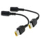 2XTip Converter Adapter Cable, MALE TO DC power Plug Barrel Connector Cable