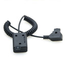 D-Tap To Np-Fw50 Dc Coupler Power Dummy Battery Adapter Coiled Cable For So