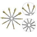 Set Cutter Wood Carving Electric Hss Routing 10pcs Burr Rotary Bits File Tool