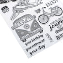 bus car transparent clear silicone stamp for diy scrapbooking photo decoratio lj