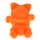 Orange Cat Loose Leaf Silicone Tea Steeper Ball Strainer Diffuser