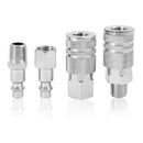 14pcs Air Line Hose Compressor Fitting 1/4 Inch Bsp Metal Connectors Couple P2E5