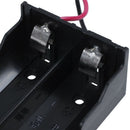 Plastic 2 x 3.7 V 18650 Battery Holder Case Black