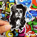 50pcs Cool Funny Stickers ! Laptop Car Skateboard Wall Helmet Vinyl for suitcase