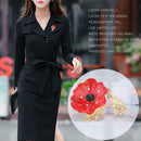 Flower Rhinestone Pins Brooches Clothes Lapel Jacket Shirt Badges Ornaments