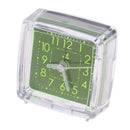 Portable Small Bed Clock Travel Quartz Snooze Alarm Clock with LED Night 3#