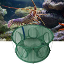 Automatic Fishing Net Trap Cage Round Shape Open For Crab Lobster Crayfish L4T7