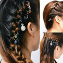 20pcs Lady Girls Cute Shiny Hair Rings Braids Plaits Hair Clips Metal Cuffs Q5Y3