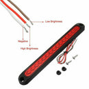 1PC 25CM 15 LED Red Sealed Trailer Truck RV Stop Tail Rear Brake Turn Light BFT
