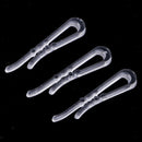 200Pcs 40*3mm Plastic Clip With Teeth For Dress Shirt Garment Packaging DIY