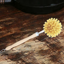 Wear Resistant Kitchen Dish Brush Retro Wooden Pot Brush with Long Handle - Z6F8