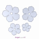 4pcs Metal Flowers DIY Cutting Dies Die Cut Stencil Decorative Scrapbooking