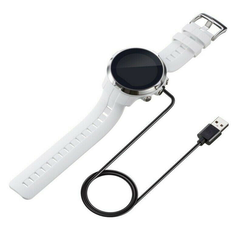 For SUUNTO SPARTAN Smart Watch 1M USB Charger Cable Charging Dock Cradle Black