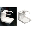 Plastic Universal Car Folding Cup Adjustable Drink Holder White