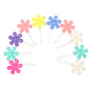10pcs Strong Easy Grip Needle Threader Stitch Tool Candy Flower Shape Craft@