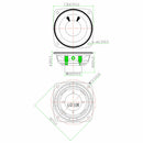 Round Shape Home Full Range Electronic Loudspeaker 2.5 Inches Diameter Black