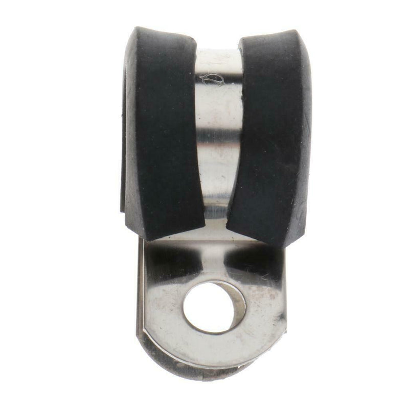 10 Pieces 1/2" Dia P Tube Clips Hose Pipe Clamp P Type Marine Grade 13x36mm