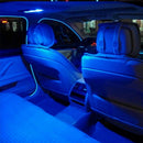 6.5FT Blue LED Car Interior Decor Atmosphere Wire Strips Light Lamp Accessories