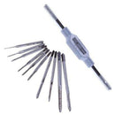 11Pcs/Set Mini Screw Tap Set Hand Tap Thread Wire Tapping Threading Taps At T8O1
