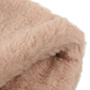 Women's Faux Rabbit Fur Scarf Autumn Winter Scarves Beige U8B5
