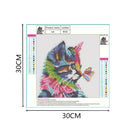 Cat Butterfly 5D Full Drill Diamond Painting Embroidery DIY Cross Stitch(B)