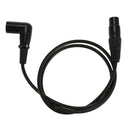 Right Angle Male to Female XLR Cable, Microphone Cord, DMX Signal Wire Cord N4E8