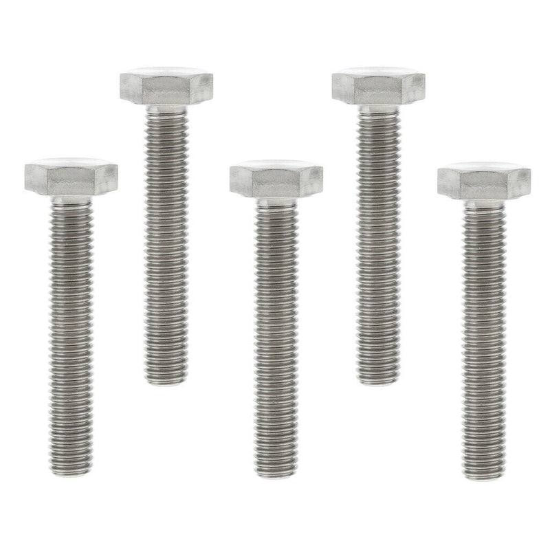 5 PCS / M10*60 Titanium Alloy Hex Head Cap Screw Bolt, Full Thread, Rustless