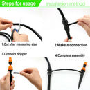 5PCS Micro Drip Irrigation Adjustable Dripper Sprinklers For Farm Plant Crop Cy