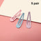 Girls Mini Metal Princess Side Hair Clip Candy Color