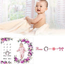 Newborn Baby Blanket Photos Background Photography Monthly Growth Milestone Prop