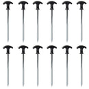 12pcs Tent Pegs Stable Outdoor Camping With Thread Beach Easy Install Ground Pin
