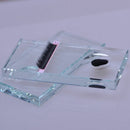 2In1 Eyelash Extension Crystal Glass Eyelashes Glue Pallet Adhesives Tray Holder