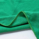 10X 25*25CM Soft Microfiber Polish Towel Absorbent Green Car Wash Cleaning T0R1.