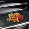 2 Pcs Barbecue Grill Mats Baking Mat, Back Rectangular and Non-Stick Coatin