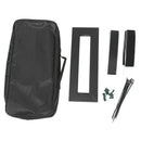 Portable Guitar Pedal Board Black Aluminum Alloy with Carrying Bag Tapes St