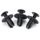 50Pcs 8 mm Auto Car Bumper Fender Retainer Push Black Plastic Clips Fasteners LJ