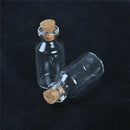 5PCS 5ML Clear Mini Small Cork Stopper Glass Vial Jars Containers Bottles -Q
