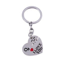 Arrow & "I Love You" Heart & Key Lovers Couple Key Chain Ring Keychain Keyr A9V4