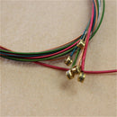 6PCS Stylish Lots Steel Rainbow Colorful Color Strings for Acoustic Guitar Gift